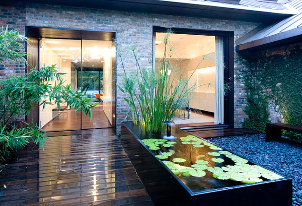 Créer un bassin contemporain dans votre jardin Bassin décor Jardin