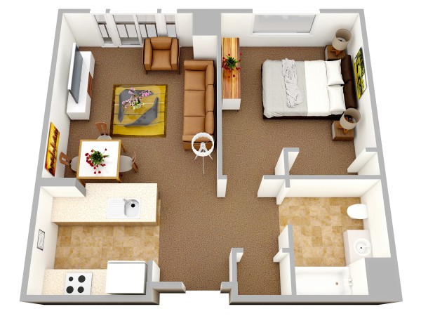 plan appartement 1 chambre