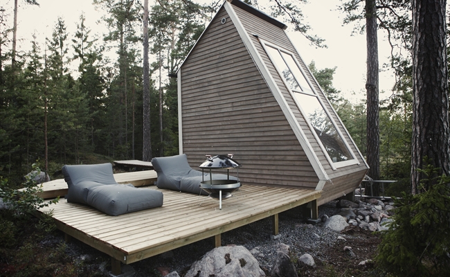 Cabane en bois design