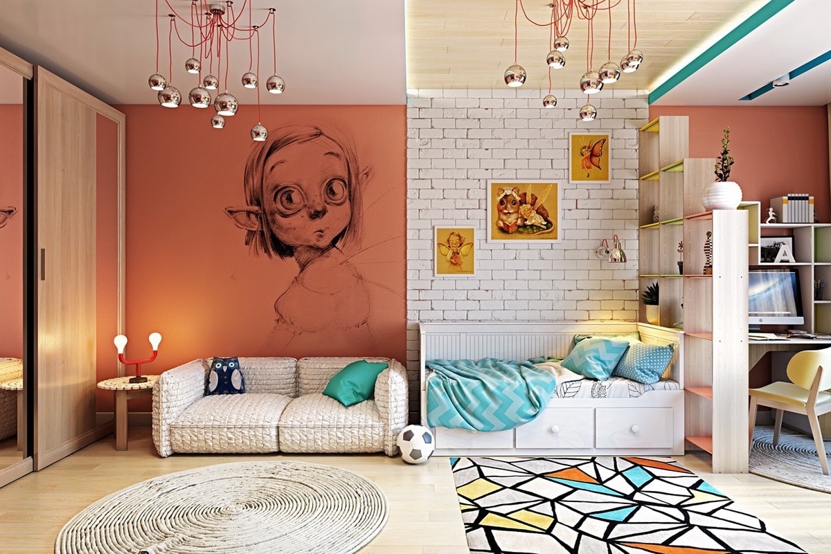 Autocollant De Planche à Roulettes Murale Amovible, Décoration Pour La Maison Et La Chambre à