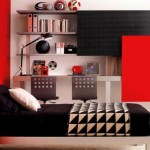 Chambre enfant design rouge