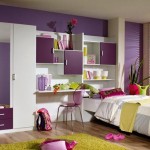 Chambre enfant design violette