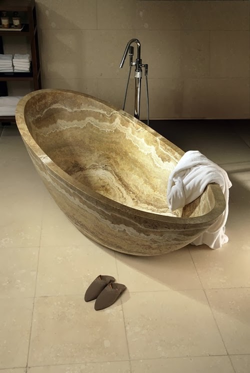 baignoire-pierre-beige