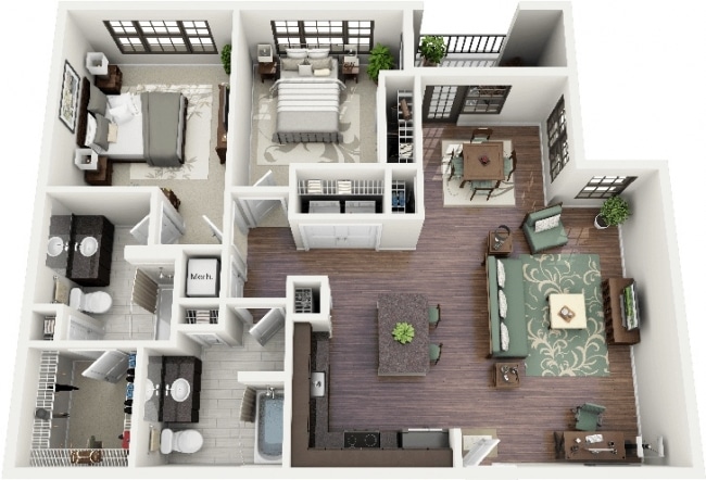 plan appartement 160 m2
