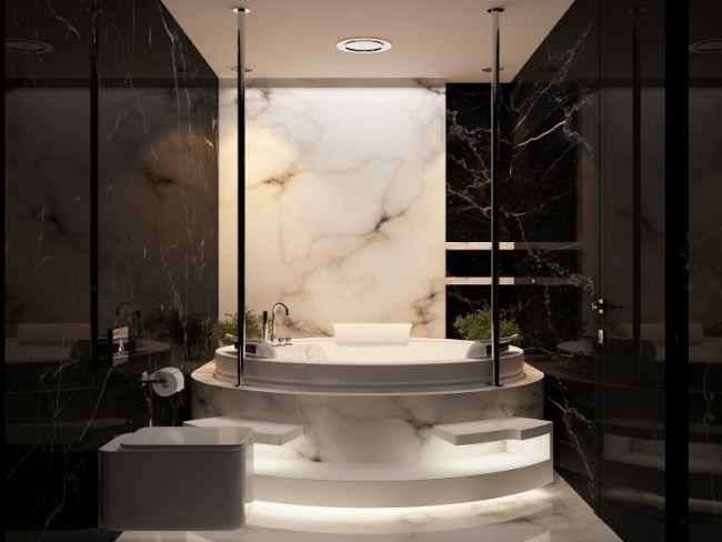 murs-marbre-noir-salle-bain
