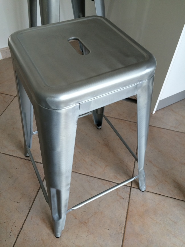 tolix tabouret h65 gris