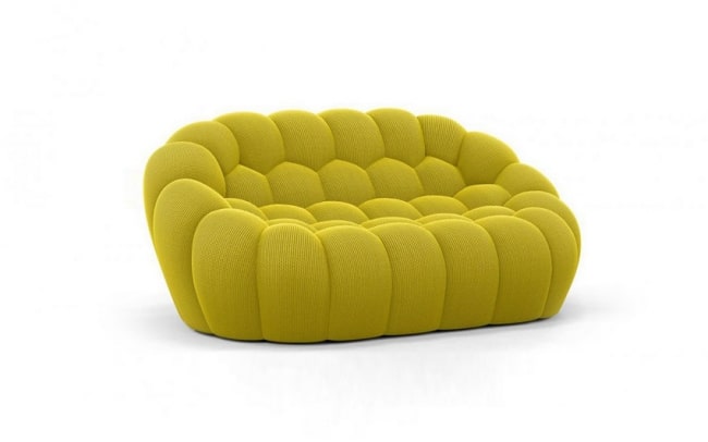 canape-bubble-roche-bobois-jaune