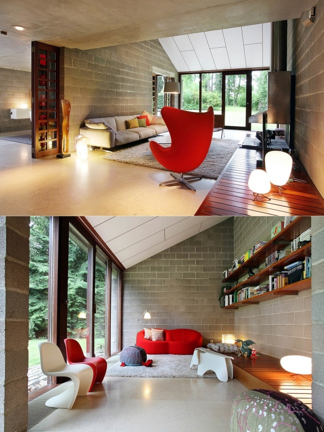 idee-decoration-salon-avec-chaise-rouge