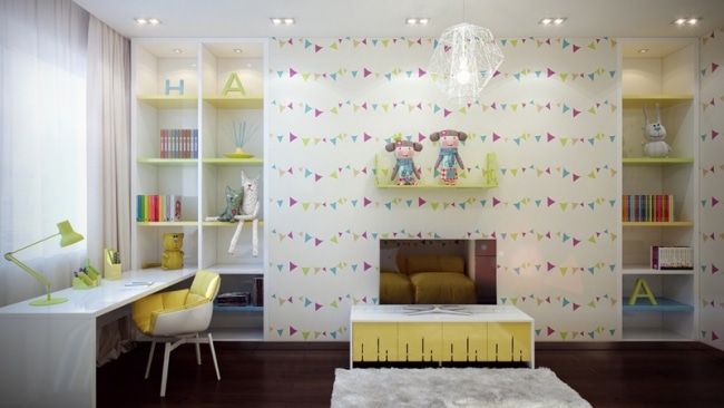 decoration-chambre-enfant-television