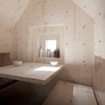 Interieur refuge en bois