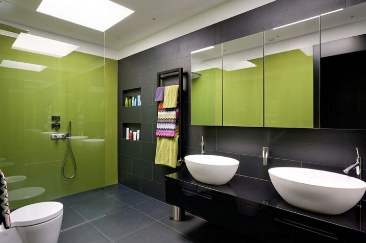 salle-bain-douche-italienne-verte