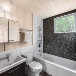 salle bain mosaique noire