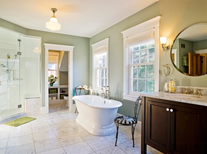 salle-bain-murs-vert-clairs