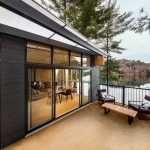 Terrasse bois chalet contemporain