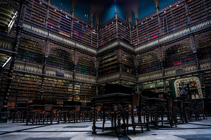 Bibliotheque Baroque Rio De Janeiro Bresil