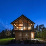 Chalet en bois et verre