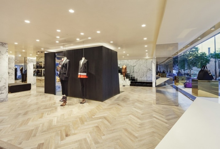 Decoration interieure boutique Givenchy