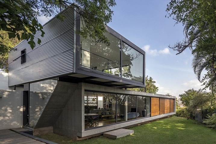 Maison design avec bardage aluminium