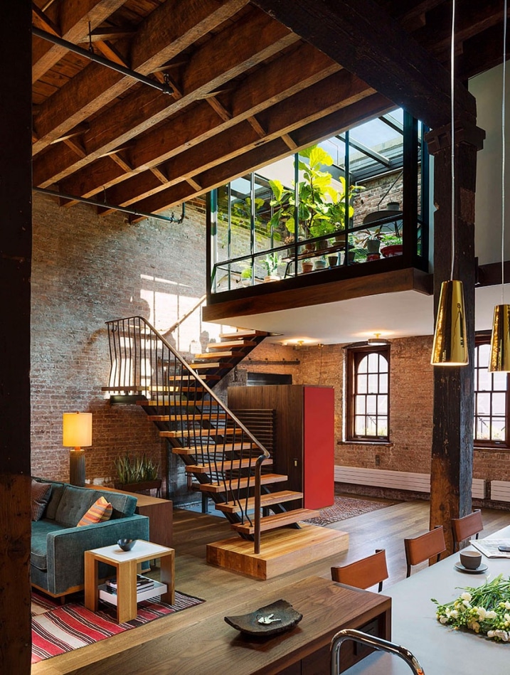 Mezzanine dans Loft