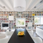 Bibliotheque design blanche