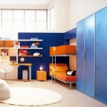 Chambre enfant avec lits suppperposes