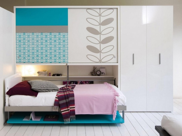 Chambre enfant minimaliste lit transformable