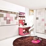 Decoration chambre fille avec tapis rond