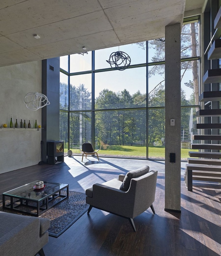 Interieur minimaliste en béton