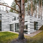 Maison contemporaine bardage en bois gris