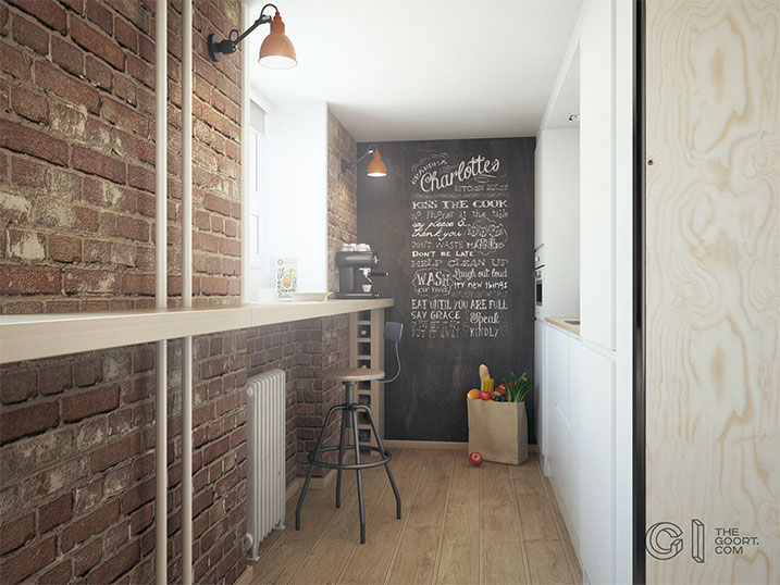 Tableau décoratif noir pour loft