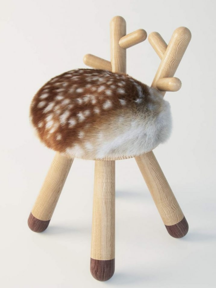 Fauteuil pour enfant Bambi vue de coté