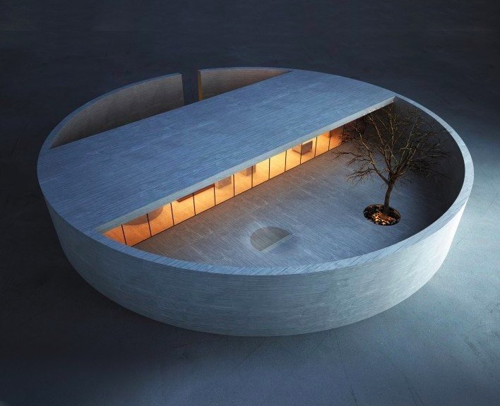 Maison Minimaliste cylindrique