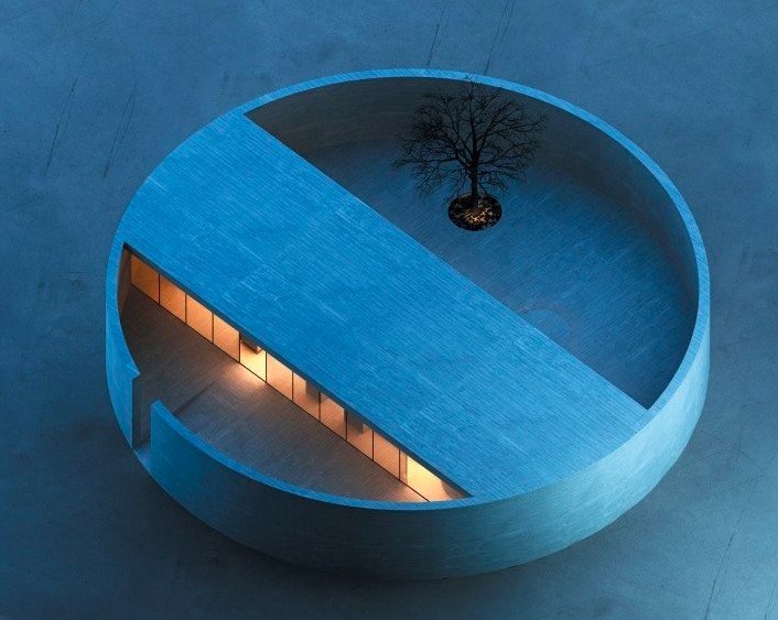 Maison en forme d'anneau