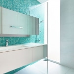 Salle de bain mosaique turquoise