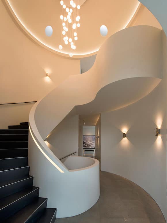 Escalier design arrondi