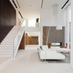 Escalier design blanc
