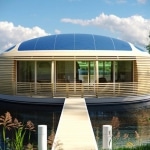 Maison écologique flottante