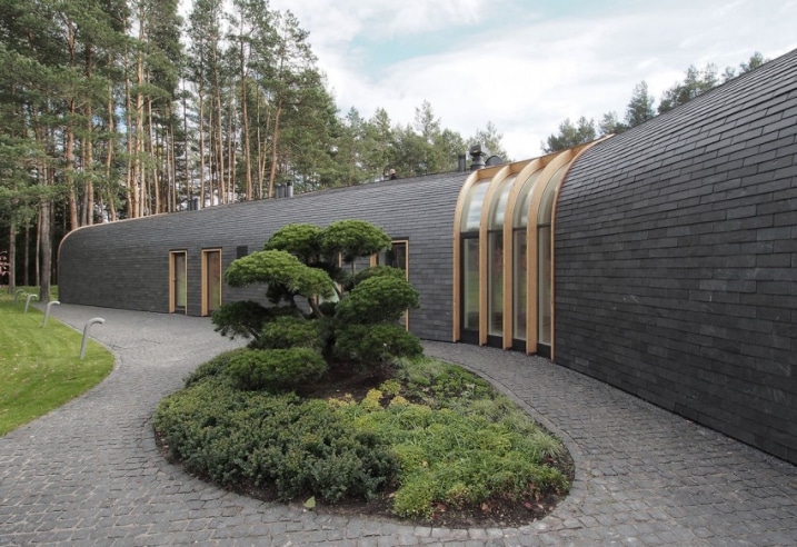 Maison en forme de boomrang