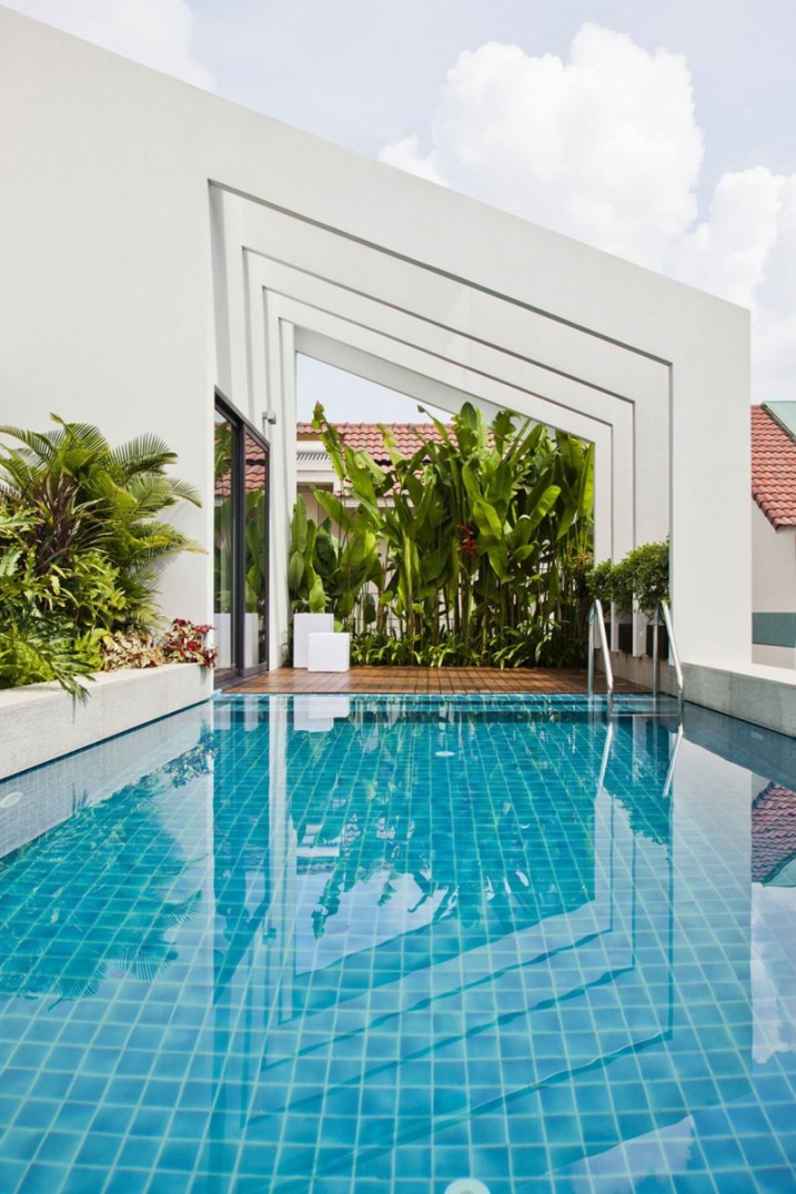 Piscine sur terrasse