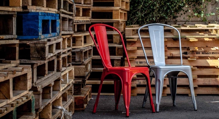 Chaises Tolix pour terrasse