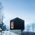 Chalet contemporain noir