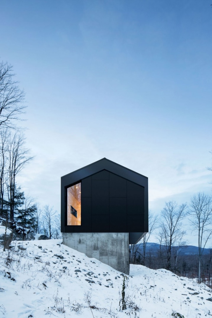 Chalet contemporain noir