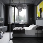 Chambre noire et grise