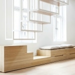 Escalier design suspendu