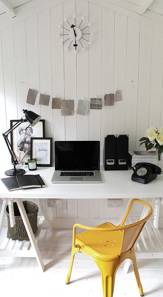 Petit espace de travail scandinave