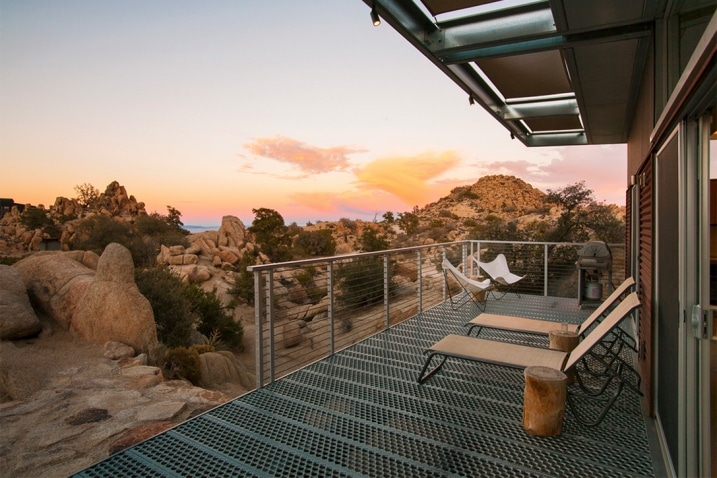 Terrasse en acier galvanisé