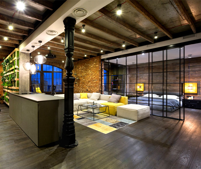 Exemple d'aménagement loft