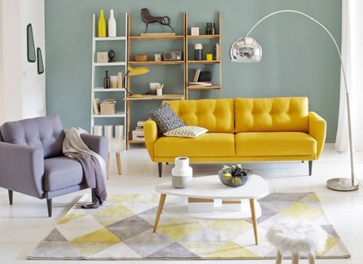 Sofa Jaune design