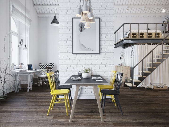 Loft style scandinave