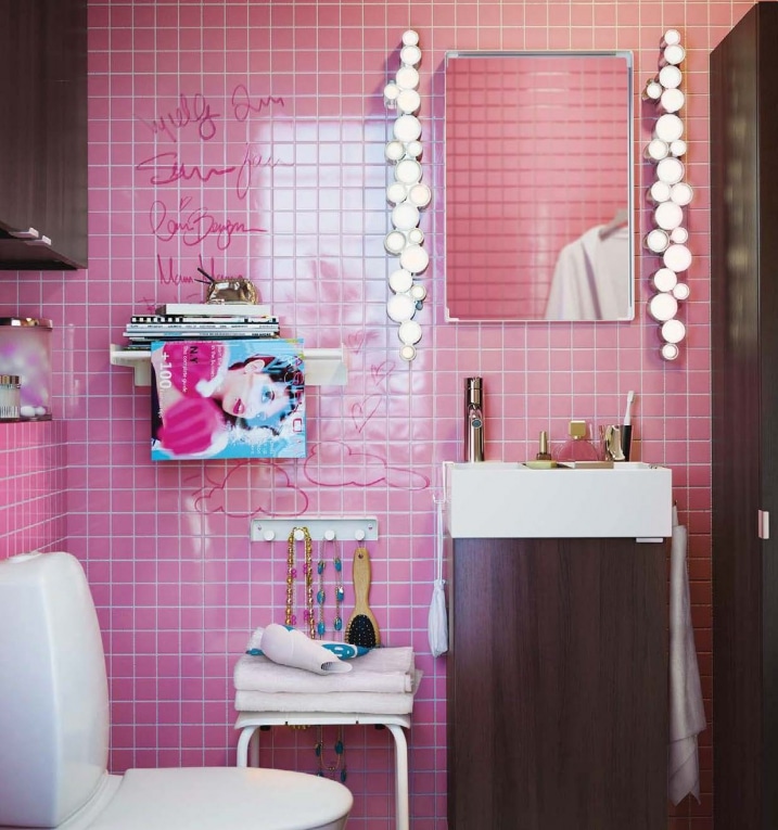 Salle de bain rose IKEA 2016
